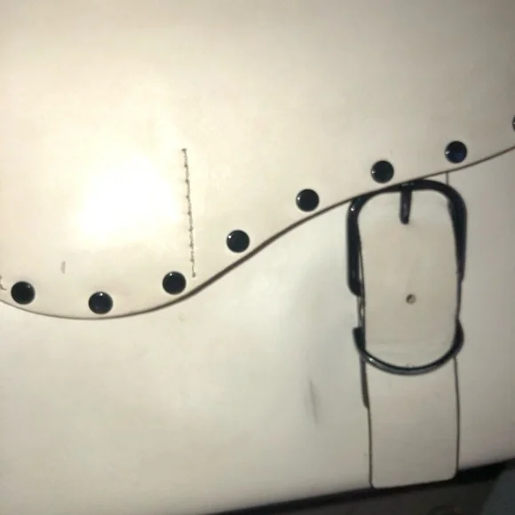 Rebecca Minkoff Cream Studded Satchel 56 - Picture 12 of 13